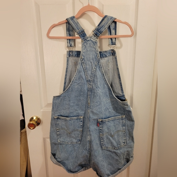 Levis Stylish Blue Denim Overalls Shortalls - Picture 2 of 3